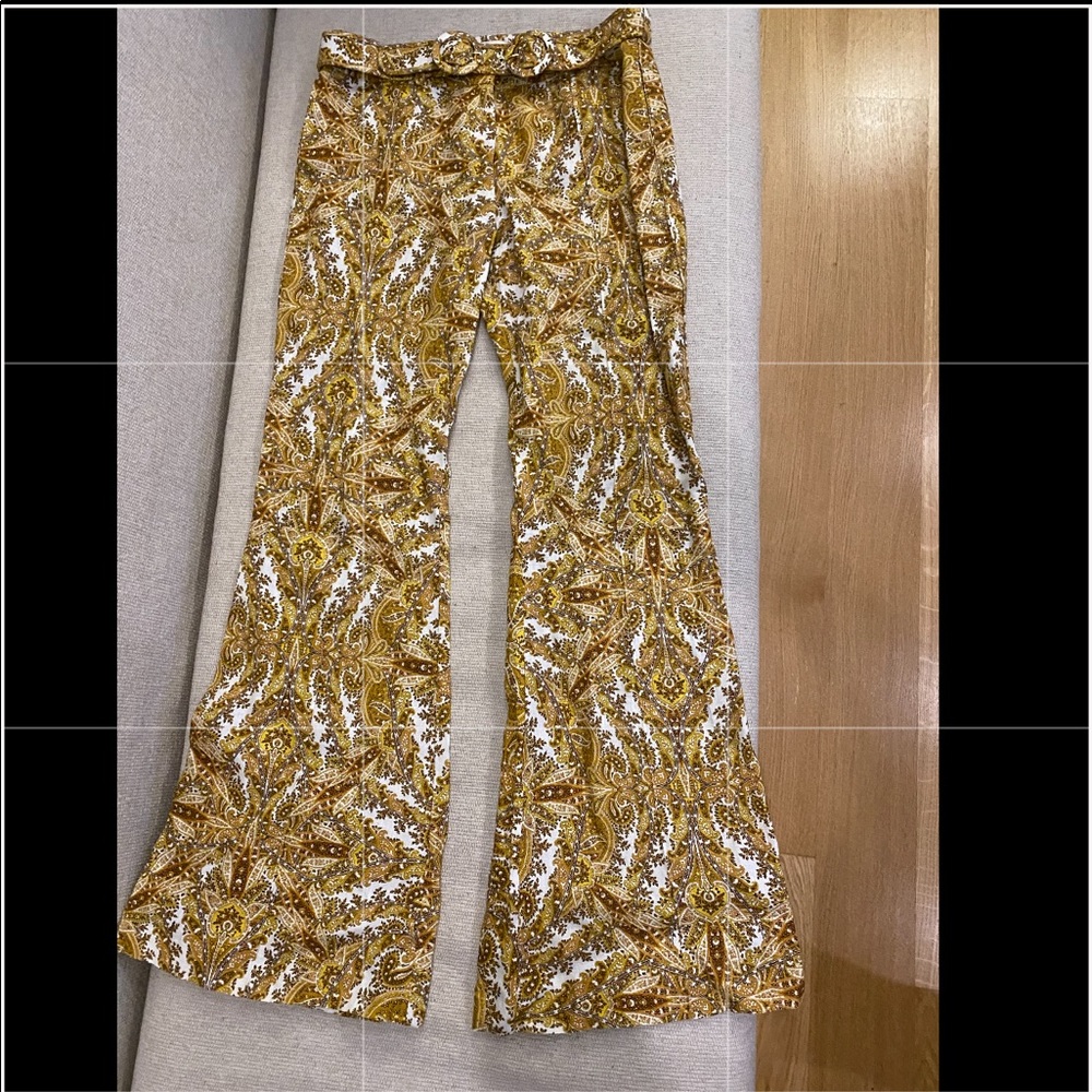 Zimmermann Zippy paisley-print linen flared pants